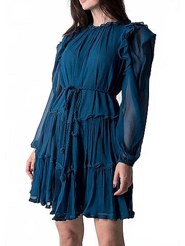 Ulla Johnson Gaelle Dress in Sapphire (view 2)