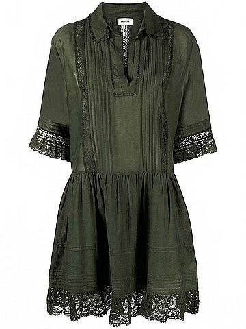 Zadig & Voltaire Rosea Mini Dress in Green (view 1)