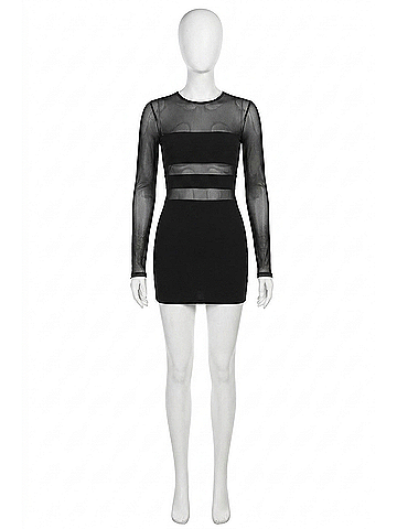 Ser.O.Ya Lars Mini Dress in Black (view 1)