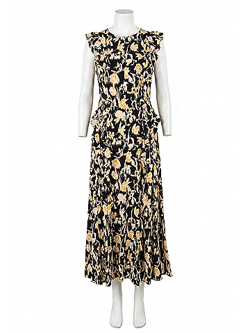 Ulla Johnson Flo Sleeveless Midi Dress in Tourmaline (view 1)