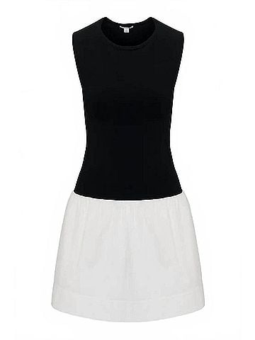 Pistola Adrienne Mini Dress in Noir And Le Blanc (view 1)
