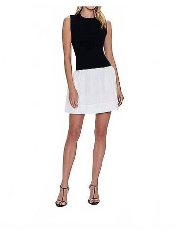 Pistola Adrienne Mini Dress in Noir And Le Blanc (view 2)