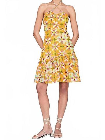 Marie Oliver Alisa Dress in Papaya (view 2)