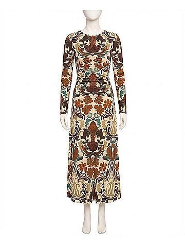 Cara Cara Maisy Long Sleeve Dress in Mira Stone (view 1)