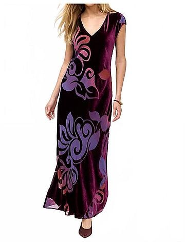 Johnny Was Toto Bias Maxi Dress in Kosmic Dream (view 2)
