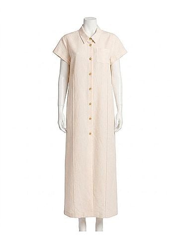 Khaite Effy Dress in Natural (view 1)