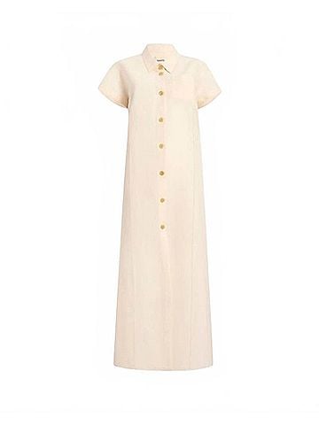 Khaite Effy Dress in Natural (view 2)