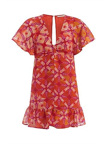 Marie Oliver Carmina Dress in Guava (view 1)