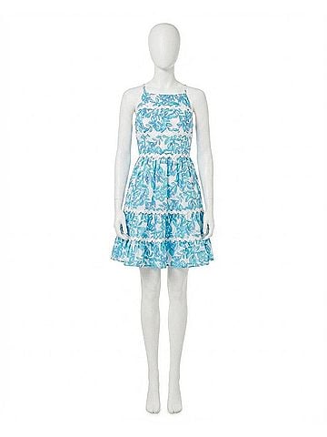 Lilly Pulitzer Women's Angelynn Dress in Jacaranda Blue Simply The Zest (view 1)