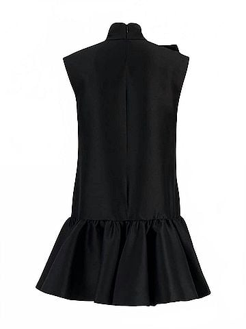 Zimmermann Hypnotic Bow Mini Dress in Black (view 2)