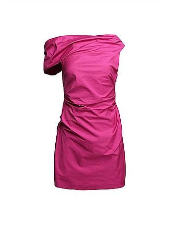 Acler Bepton Mini Dress in Electric Plum (view 1)