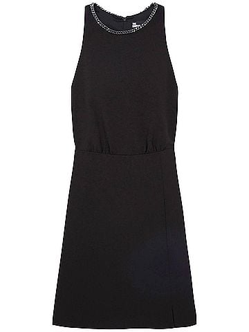 The Kooples Backless Crepe Star Dress in Bla01 (view 1)