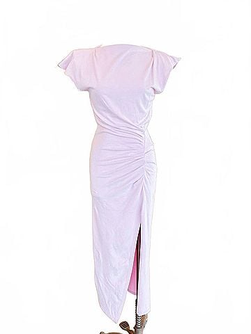 Isabel Marant Women's Nadela Midi Dress in Pale Pink (view 1)
