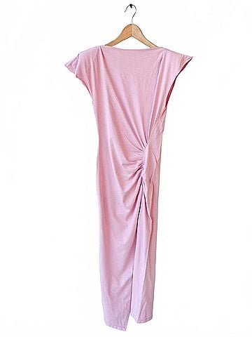 Isabel Marant Women's Nadela Midi Dress in Pale Pink (view 2)