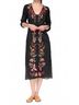 Johnny Was Black Button Front Dress in Black Size M - photo 2