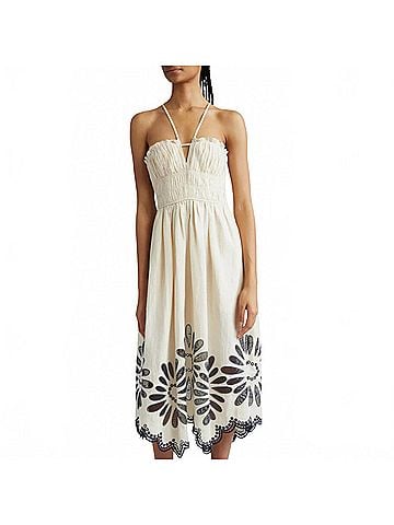 Ulla Johnson Women's Beatrice Dress in Porcelain (view 2)