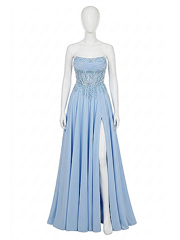 Amarra Modern Flair Prom Dress in Light Blue (view 1)