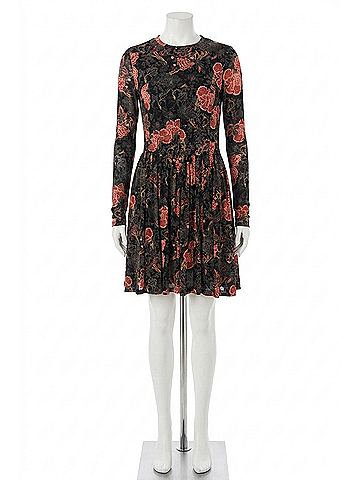 Ulla Johnson Bendetta Jersey Long Sleeve Mini Dress in Night Lily (view 1)