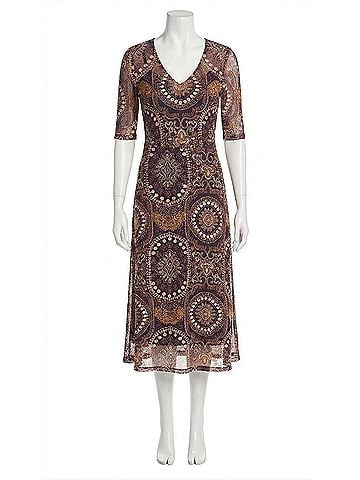 Johnny Was Loving Is Easy Mesh Midi Dress in Multi (view 1)