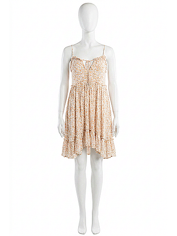 Lovestitch Ditsy Floral Sundress in Natural / Peach (view 1)