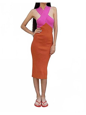 Le Superbe Women's Dragon Fruit Dress in Red (view 2)