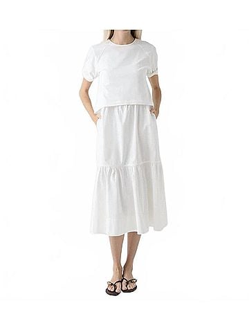 Brochu Walker Nice Dress in Ivory (view 2)