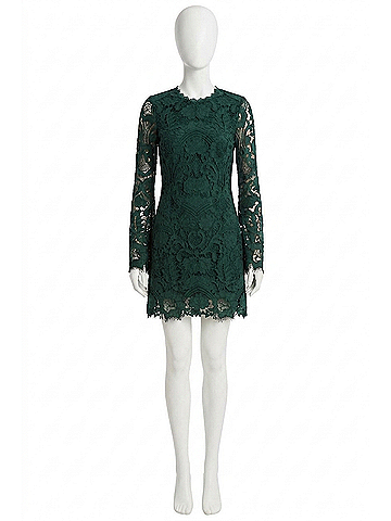 Allison Daisey Dress in Pine Green (view 1)