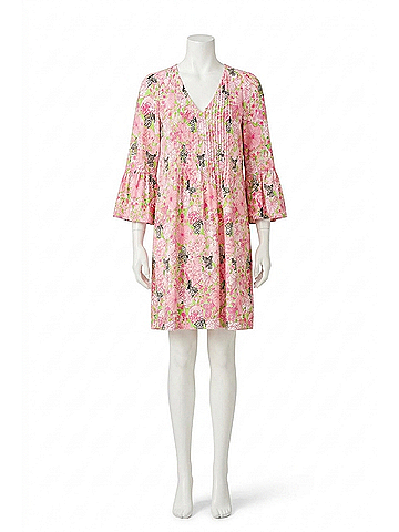 Lilly Pulitzer Danika Tunic Dress in Pistachio Macaron Bees Knees (view 1)