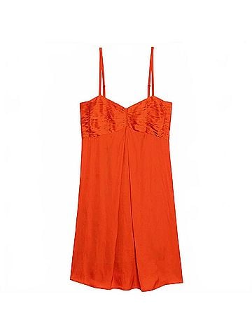 Zadig & Voltaire Rippies Satin Dress in Tangerine (view 1)