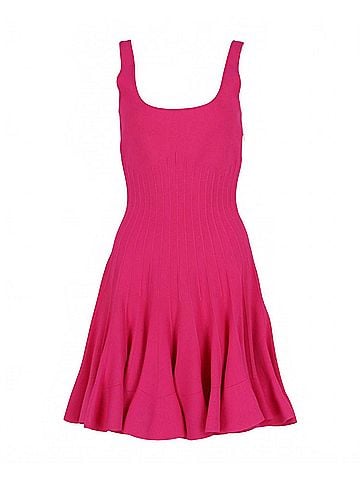 Alexander McQueen Women's Sleeveless Ruffle Dress in Pink (view 1)