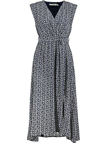 Bishop + Young California Dreaming Aeries Wrap Dress in Navy Mosaic (view 2)