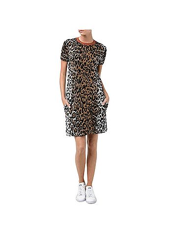 Stella McCartney Cheetah Print T-Shirt Dress in Multi (view 2)