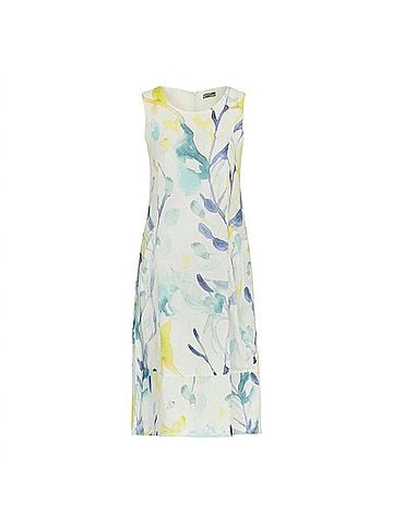 Dolcezza Linen Dress in Turquoise Bloom (view 1)