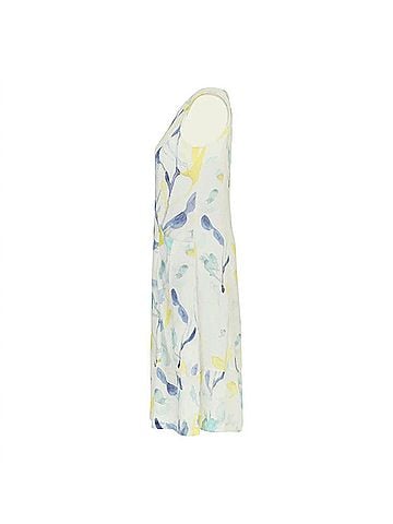 Dolcezza Linen Dress in Turquoise Bloom (view 2)