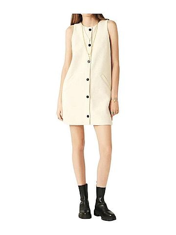 BA&SH Robe Parveen Dress in Off White (view 2)
