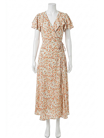 Bishop + Young Bright Ideas Tara Wrap Dress in Bright Side Print (view 1)