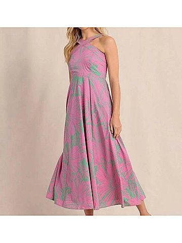 Southern Tide Anniston Petal Paradise Maxi Dress in Very Berry (view 2)