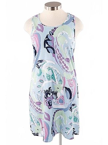 Habitat Boho Paisley Tank Dress in Azure (view 1)