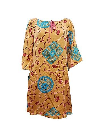 Hale Bob Women's Printed Silk Dress in Tl11 (view 1)
