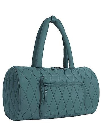 Max Studio Women's Quilted Duffle Bag in Spruce (view 1)