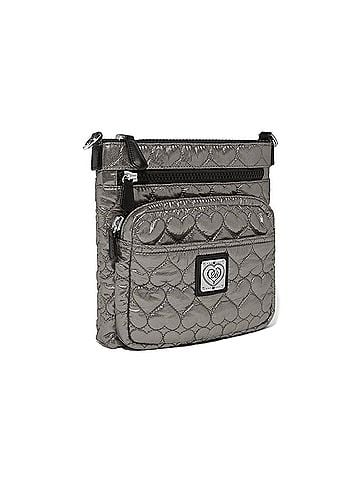 Brighton Women's Kallista Metallic Messenger Bag in Silver (view 2)