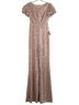 Mac Duggal 100% Polyester Solid Pink Gold Jumpsuit Size 4 - photo 5