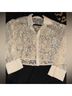 Jason Wu 100% Polyester 83% Viscose 17% Nylon Floral Tan Blouse Size L - photo 4