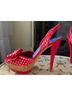 Nine West Polka Dots Red Heels Size 6 1/2 - photo 3
