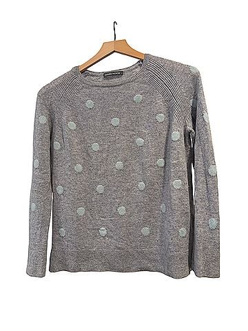 Claudia Nichole Cashmere Cozy Polka Dot Crewneck Sweater Cashmere Pullover Sweater (view 1)