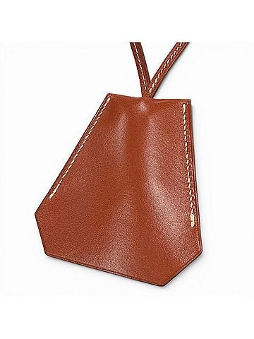 Hermès HERMES Vintage Leather Clochette Necklace (Margiela Era) Brown, ?C Stamp, Made in France, Men's/Women's, with Box (view 1)