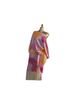 Mica 100% Polyester Floral Pink Gold Casual Skirt Size M - photo 1