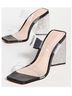 Schutz Black Silver Heels Size 6 1/2 - photo 4