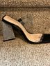 Schutz Black Silver Heels Size 6 1/2 - photo 3