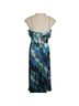 Hutch 100% Polyester Animal Print Leopard Print Blue Teal Green Casual Dress Size 0 - photo 2